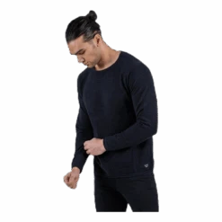 Jack & Jones Hill Knit Crew Neck Black
