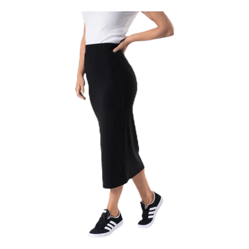 Pieces Kylie Mw Midi Skirt Black - Image 2
