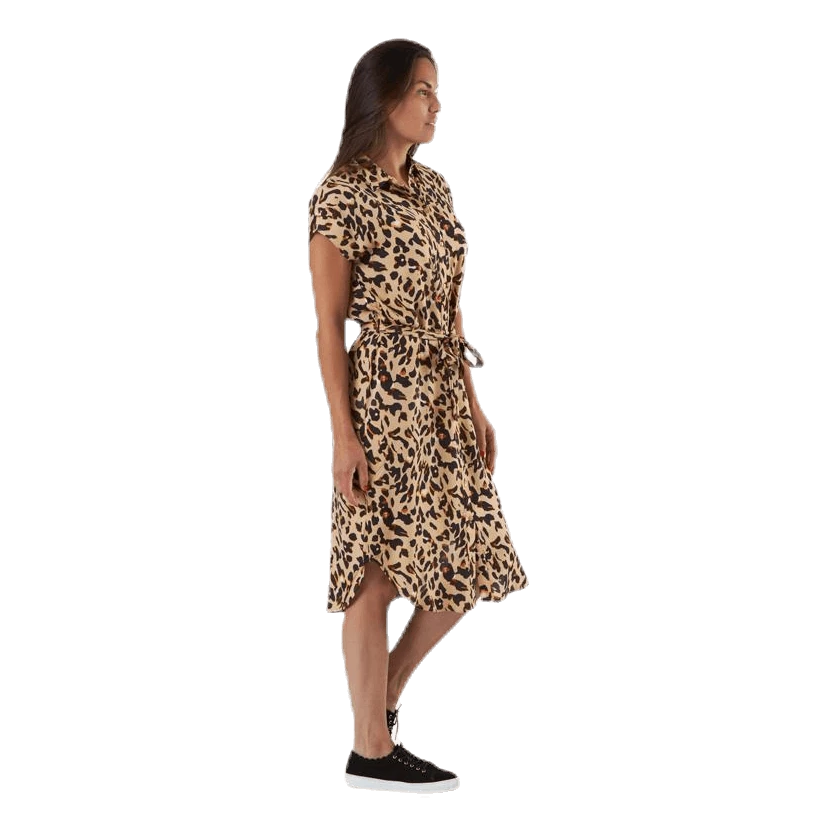 Pieces Ya Ss Shirt Dress Pb Beige - Image 2