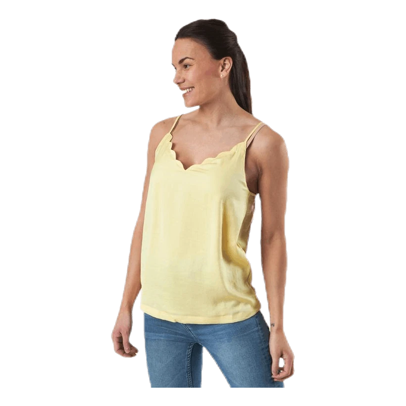 ONLY Debbie Singlet Wvn Yellow - Image 4
