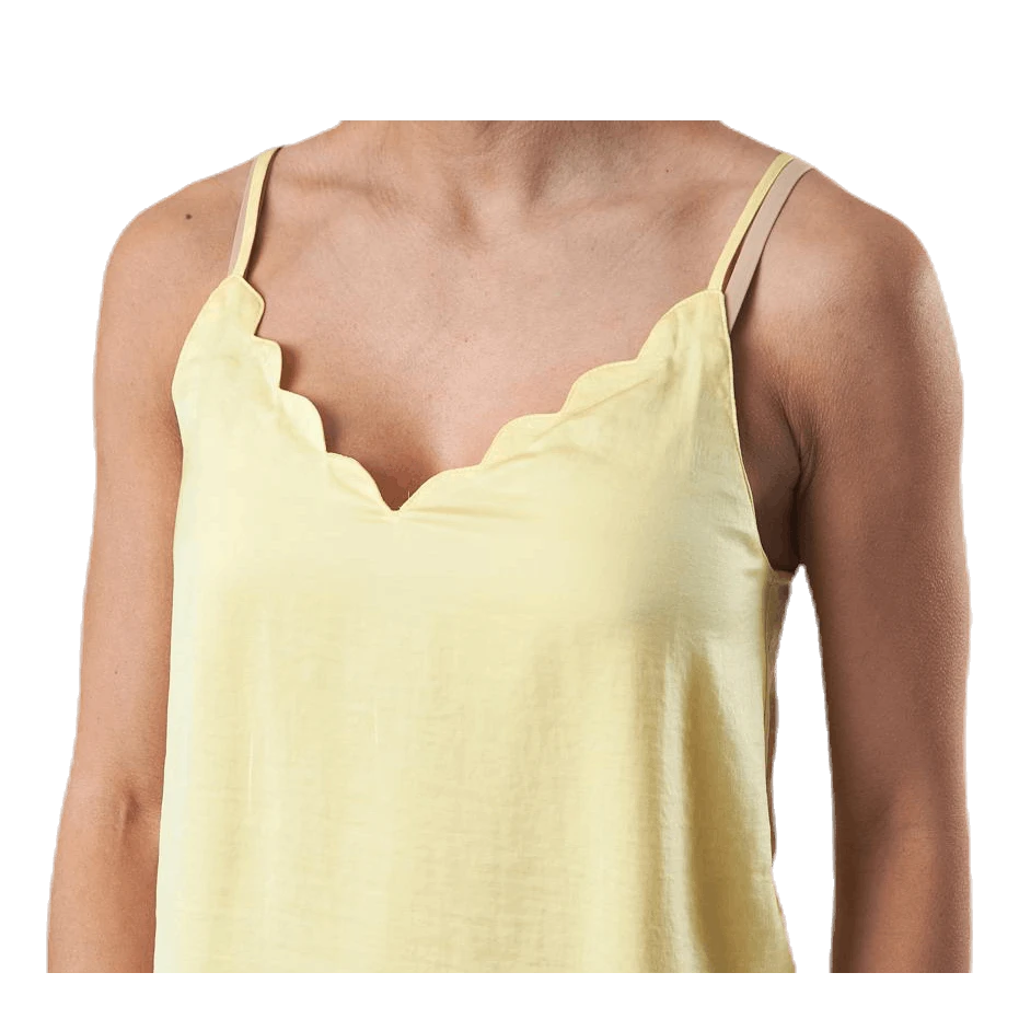 ONLY Debbie Singlet Wvn Yellow - Image 5