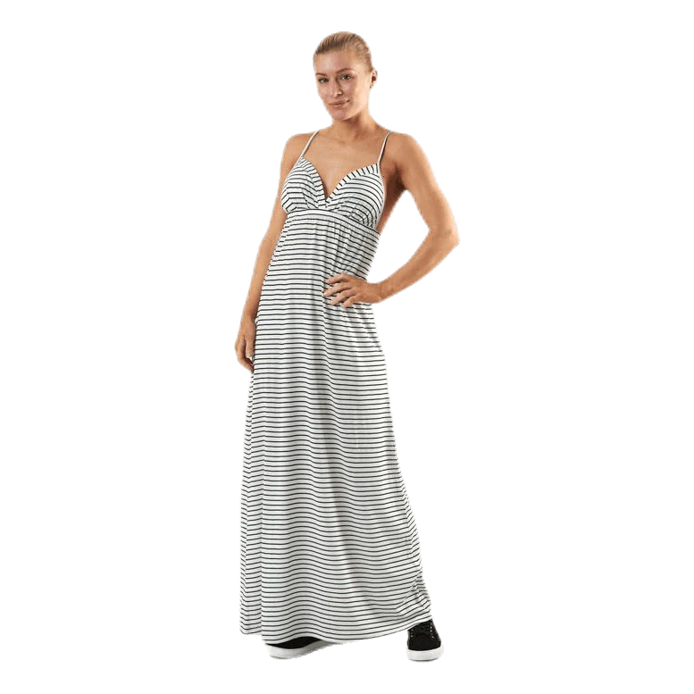 Pieces Strap Ankle Dress White