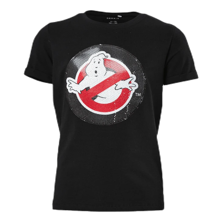 NAME IT Ghostbusters Lue Ss Top Black