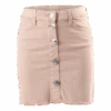 Farrah Color Button Skirt Pink