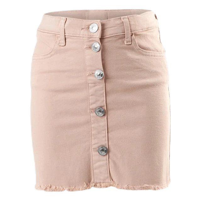 Farrah Color Button Skirt Pink