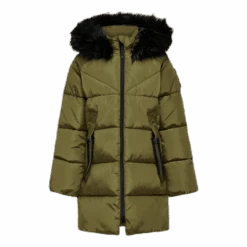 Monica Long Puffer Coat Beige