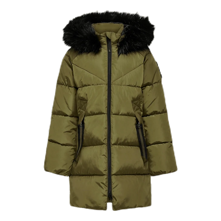 Monica Long Puffer Coat Beige