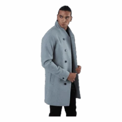 Jack & Jones Collum Wool Coat Grey