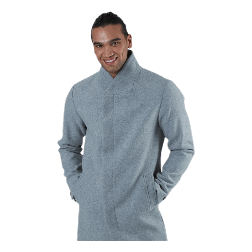 Jack & Jones Collum Wool Coat Grey - Image 3