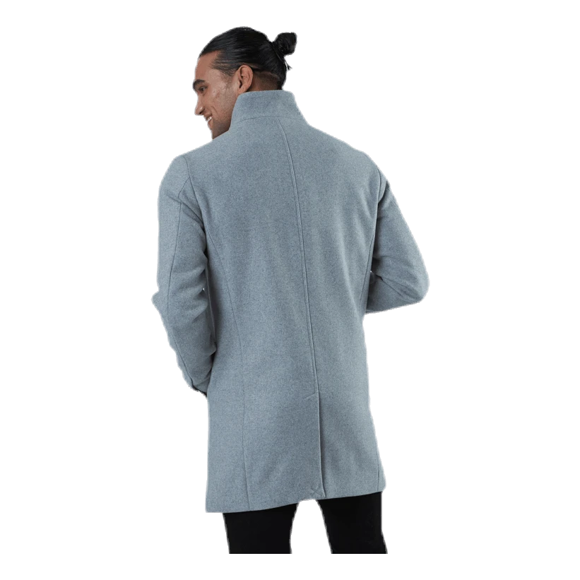 Jack & Jones Collum Wool Coat Grey - Image 4