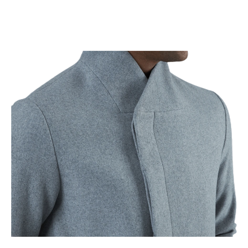 Jack & Jones Collum Wool Coat Grey - Image 5