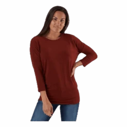 ONLY Glamour 3/4 Top Jrs Red