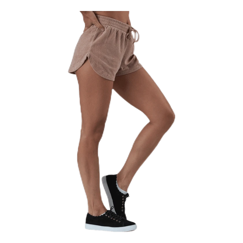 Pieces Dunja Terry Mw Shorts Lounge Bc Red - Image 2