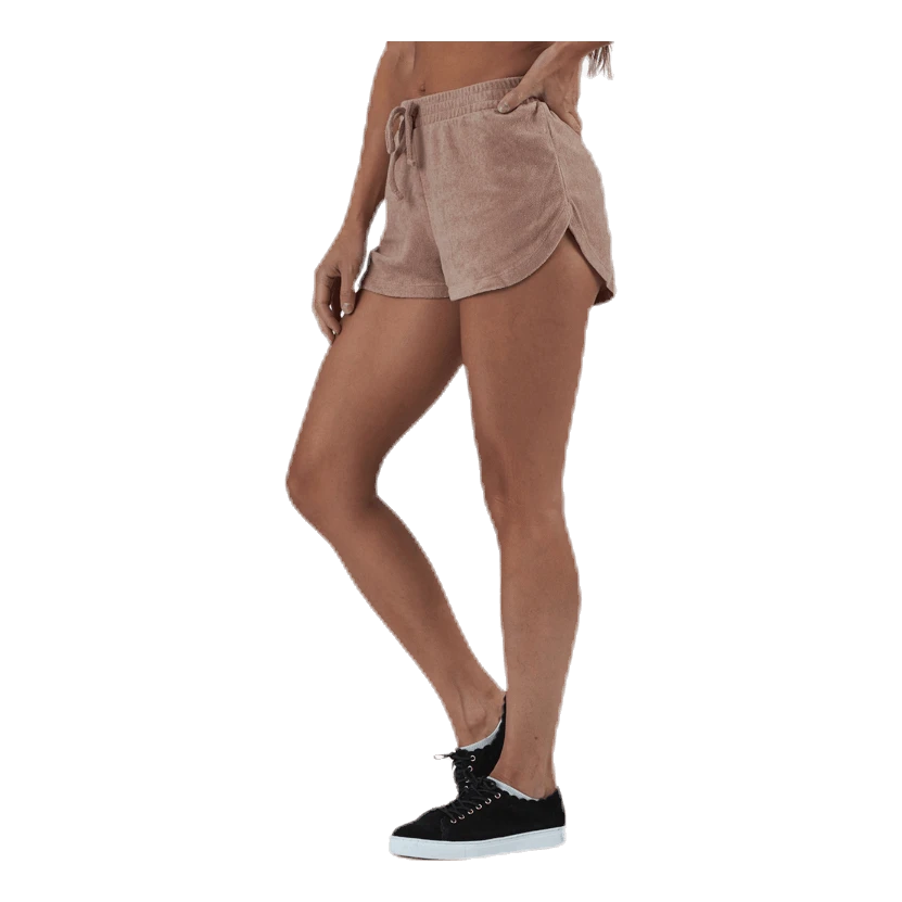 Pieces Dunja Terry Mw Shorts Lounge Bc Red - Image 4