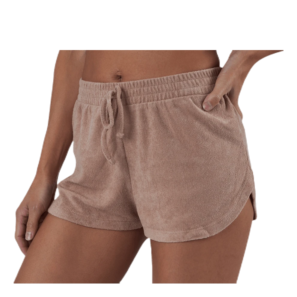 Pieces Dunja Terry Mw Shorts Lounge Bc Red - Image 5