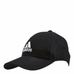 ADIDAS Baseball Cap Cotton Twill Black / Black / White