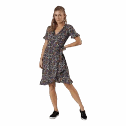 ONLY Olivia S/S Wrap Dress Wvn Black