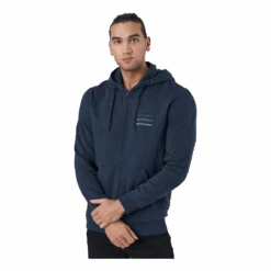 Peak Performance M Ground Zip Hood Blue Shadow