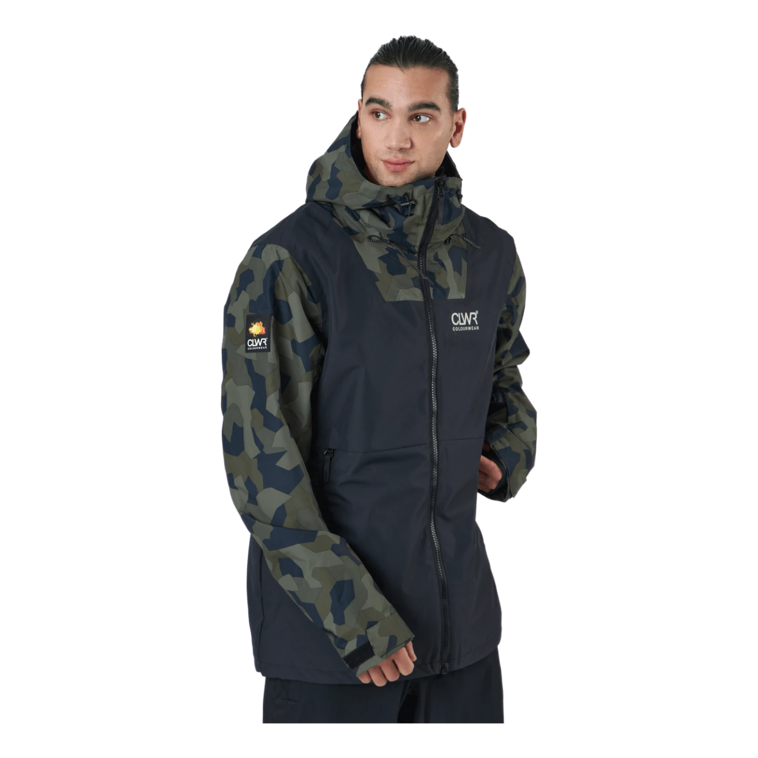 ColourWear Block Jacket M Camo Dark Khaki C79