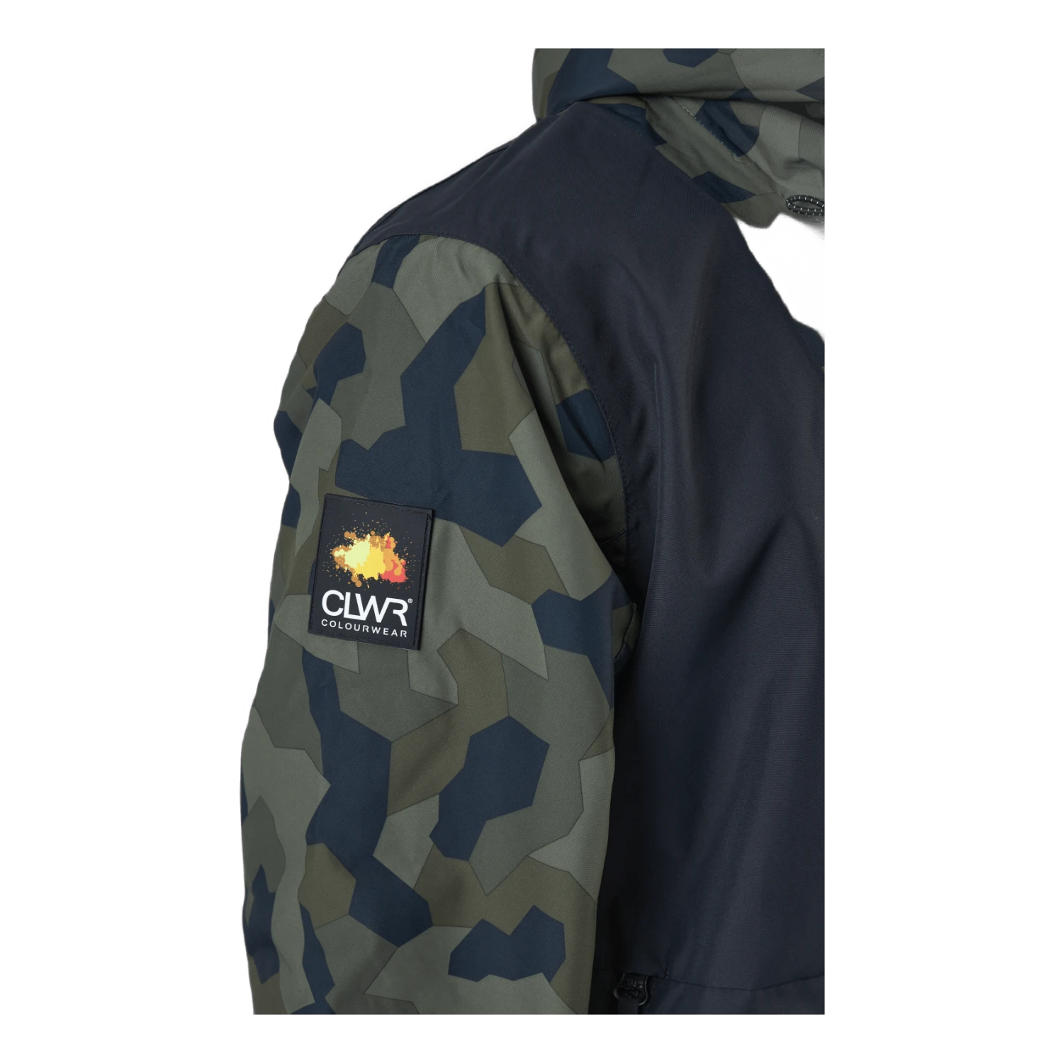 ColourWear Block Jacket M Camo Dark Khaki C79 - Image 4