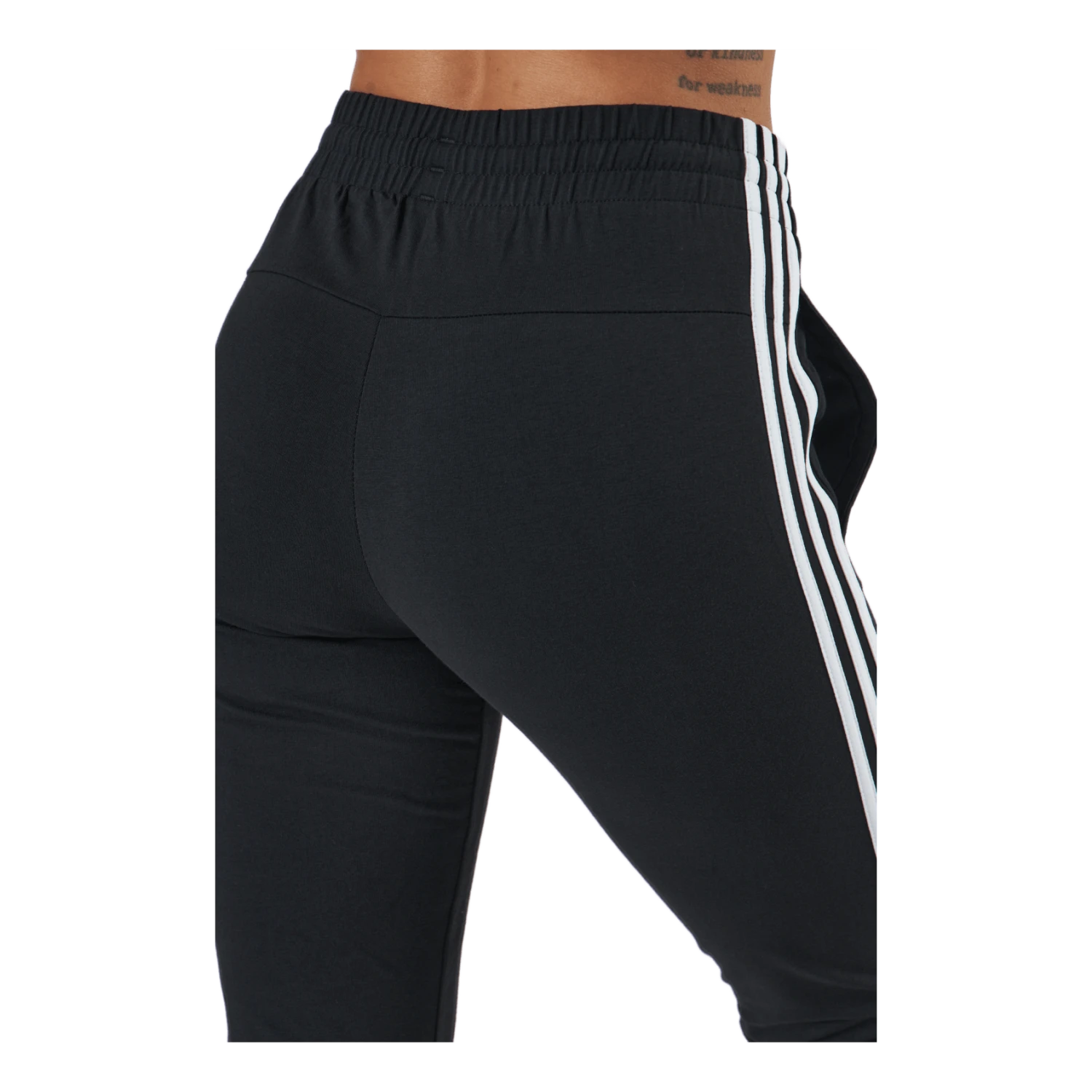ADIDAS Essentials Slim Tapered Cuffed Pant Black / White - Image 5
