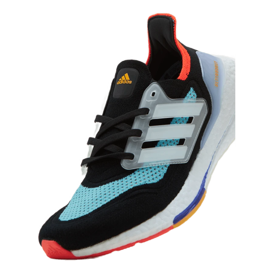 ADIDAS Ultraboost 21 Core Black / Cloud White / Pulse Aqua - Image 6