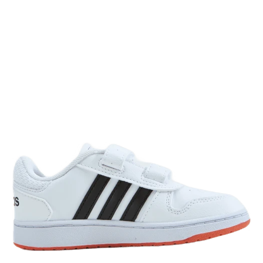 ADIDAS Hoops 2.0 Cmf I Cloud White / Core Black / True Orange - Image 3