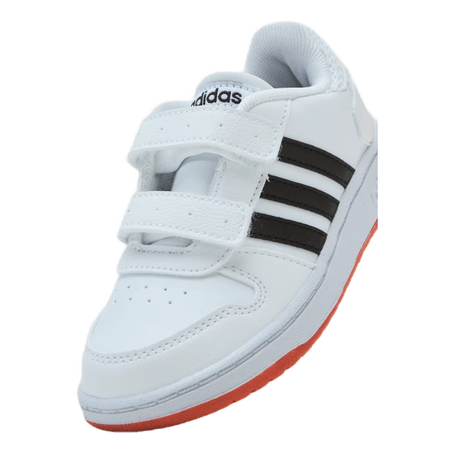 ADIDAS Hoops 2.0 Cmf I Cloud White / Core Black / True Orange - Image 6