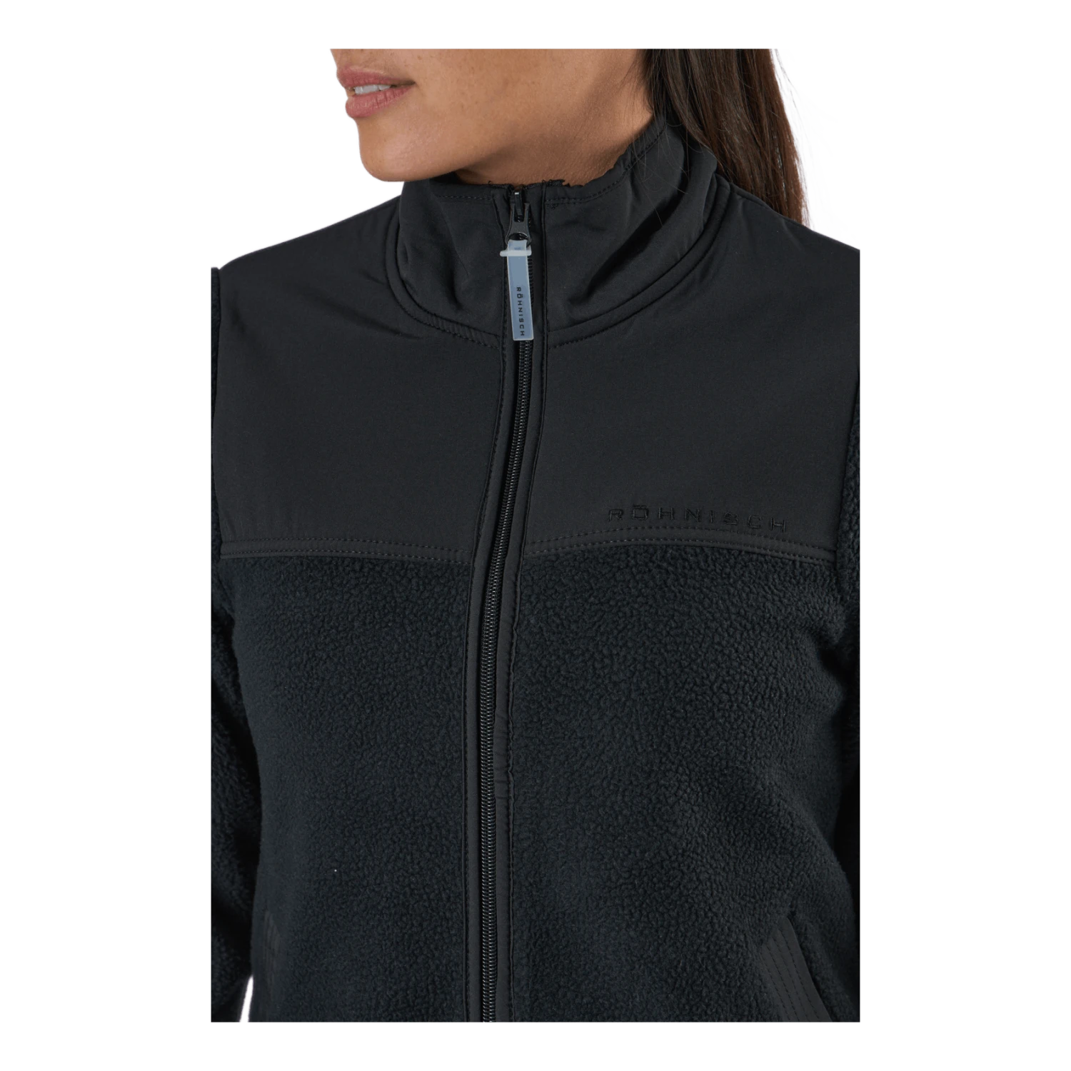 Röhnisch Phoebe Pile Jacket Black - Image 4