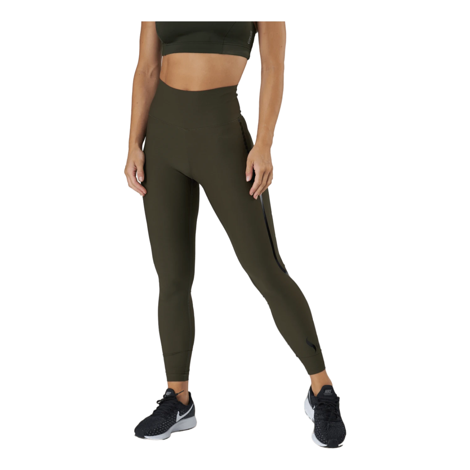 CASALL Sculpture High Waist Tights Forest Green - Image 2