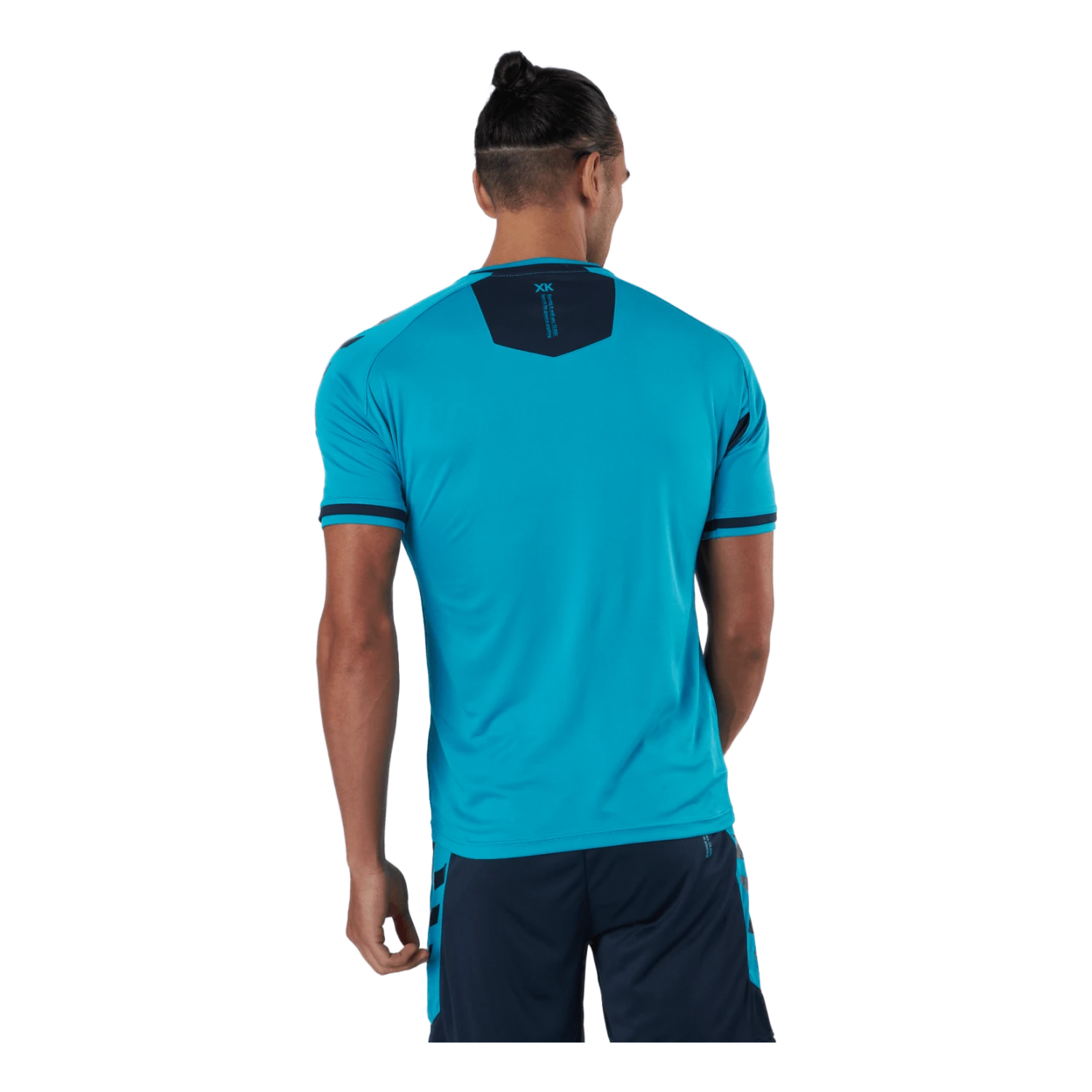 Hummel Hmlaction Poly Jersey S/s Atomic Blue/black Iris - Image 3