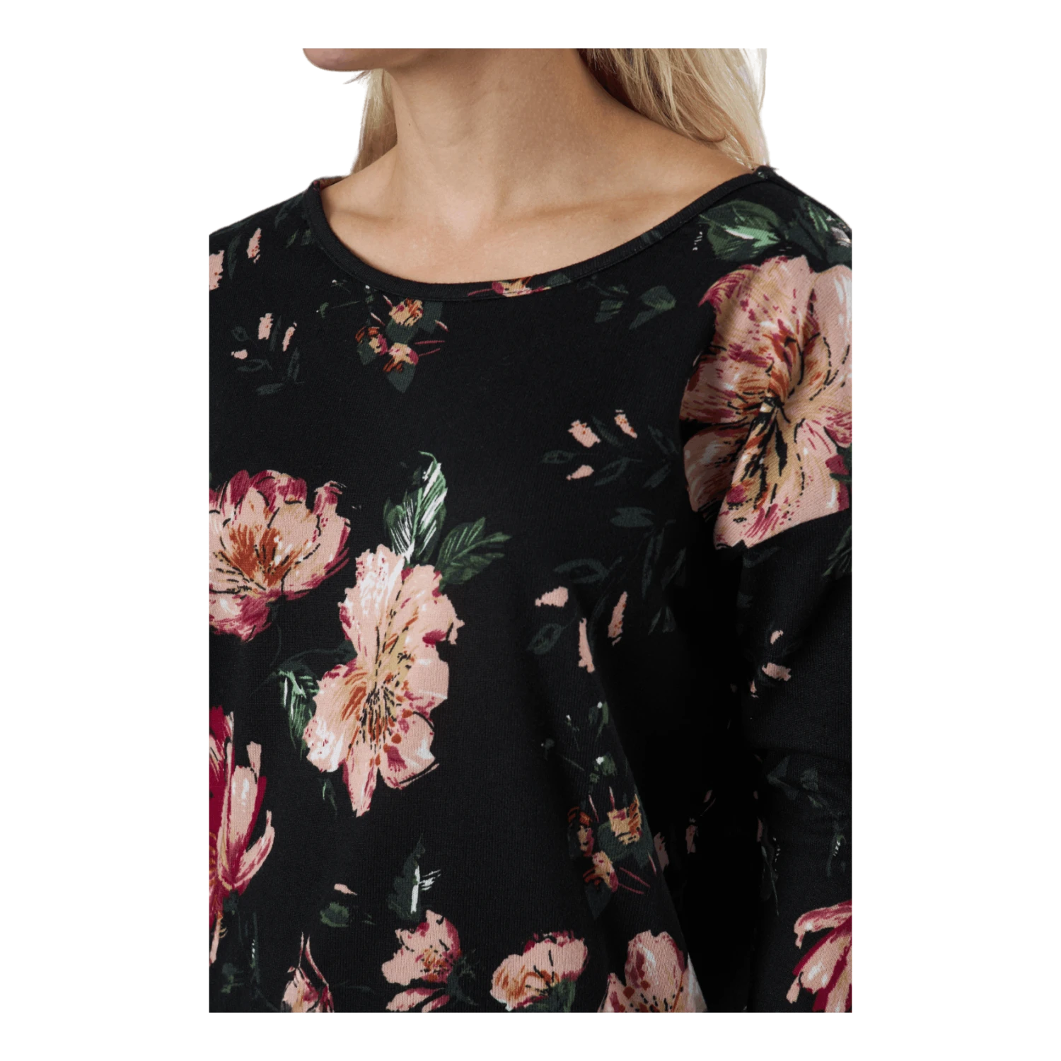 ONLY Onlelcos 4/5 Aop Top Jrs Noos Black W/jasmin Flower 15 - Image 4