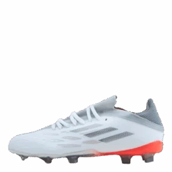 ADIDAS X Speedflow.1 Fg J Cloud White / Iron Metallic / Solar Red