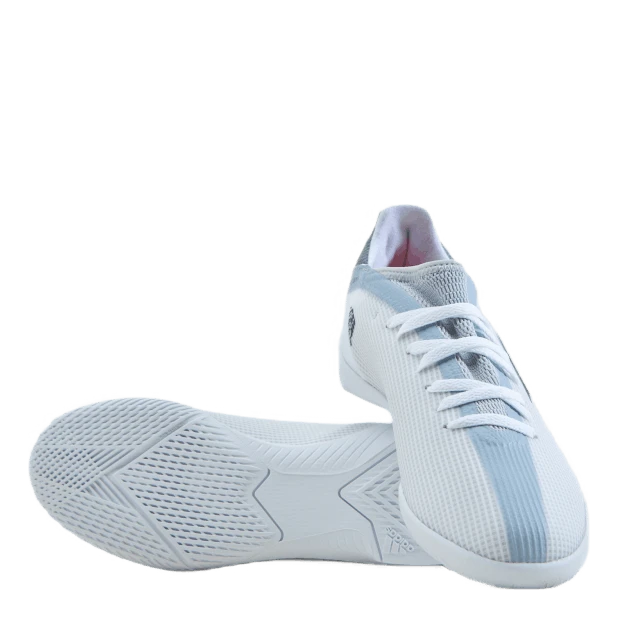 ADIDAS X Speedflow.3 In J Cloud White / Iron Metallic / Solar Red - Image 7