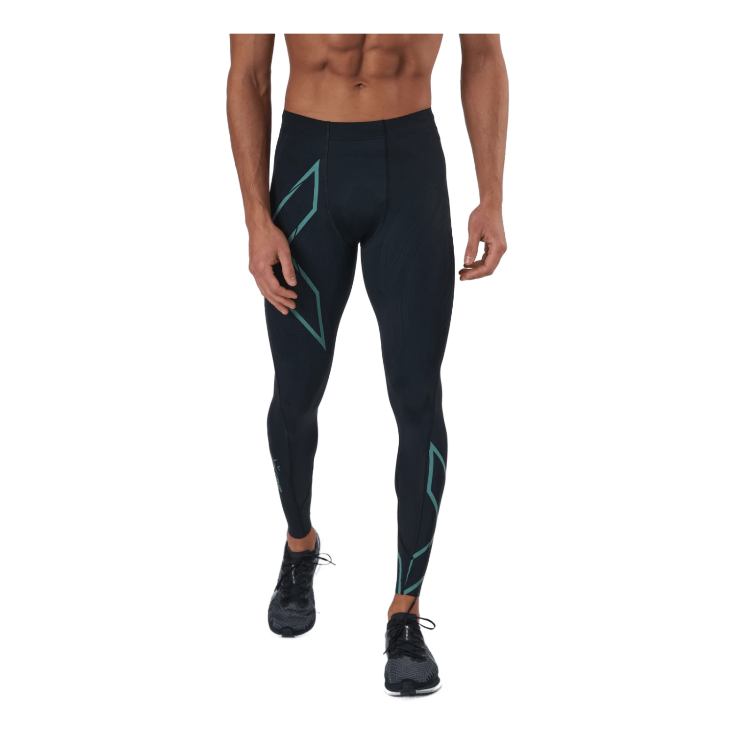 2XU Light Speed Compression Tight Black/silver Sage Reflective - Image 2