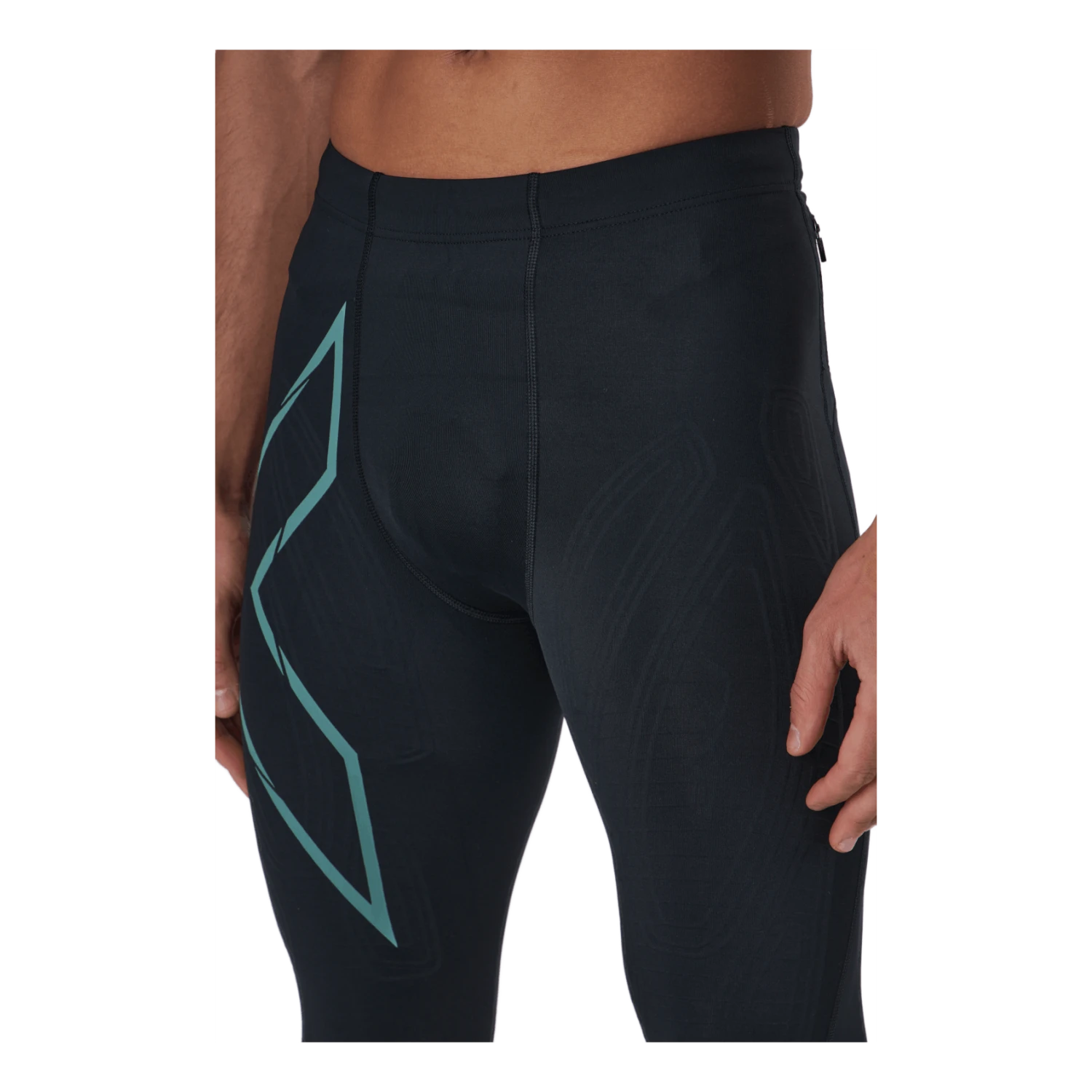 2XU Light Speed Compression Tight Black/silver Sage Reflective - Image 4