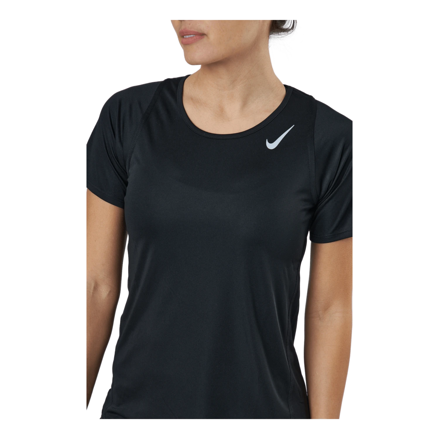 Nike Dri-FIT Race Women's Short-Sleeve Running Top BLACK/REFLECTIVE SILV - Image 4