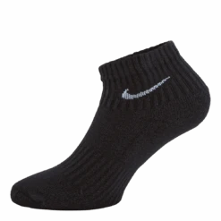Nike Everyday Cushioned Training Ankle Socks (6 Pairs) BLACK/WHITE