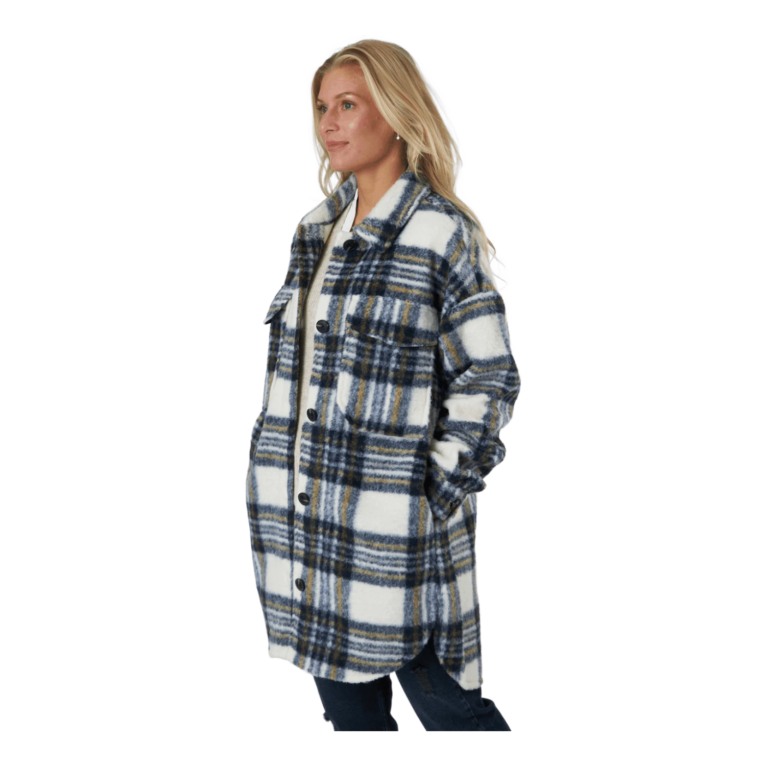 ONLY Onlrosa Long Shacket Cc Otw Cloud Dancer - Image 2