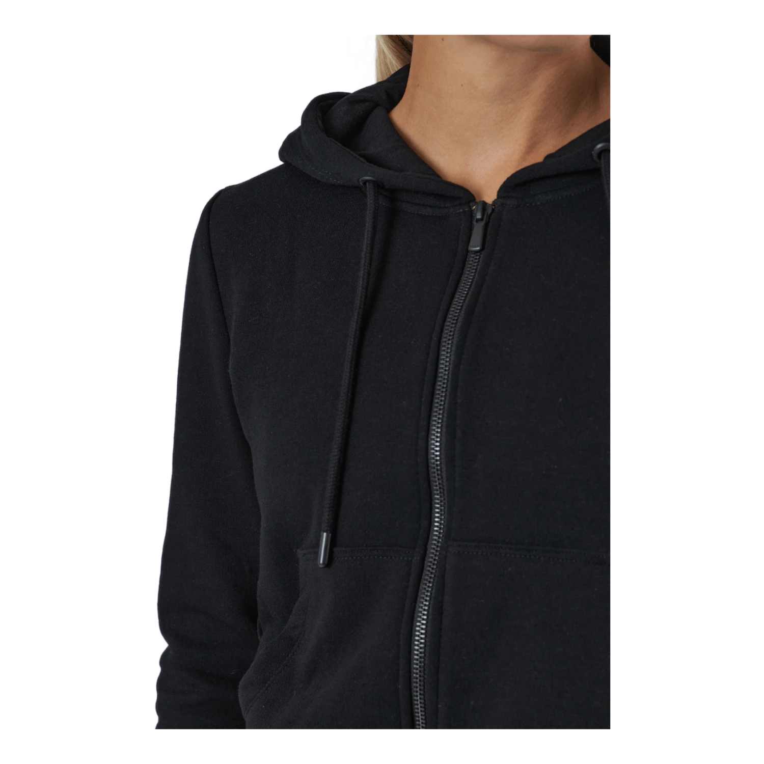 ONLY Onlfeel Life L/s Zip Hood Swt Black - Image 4