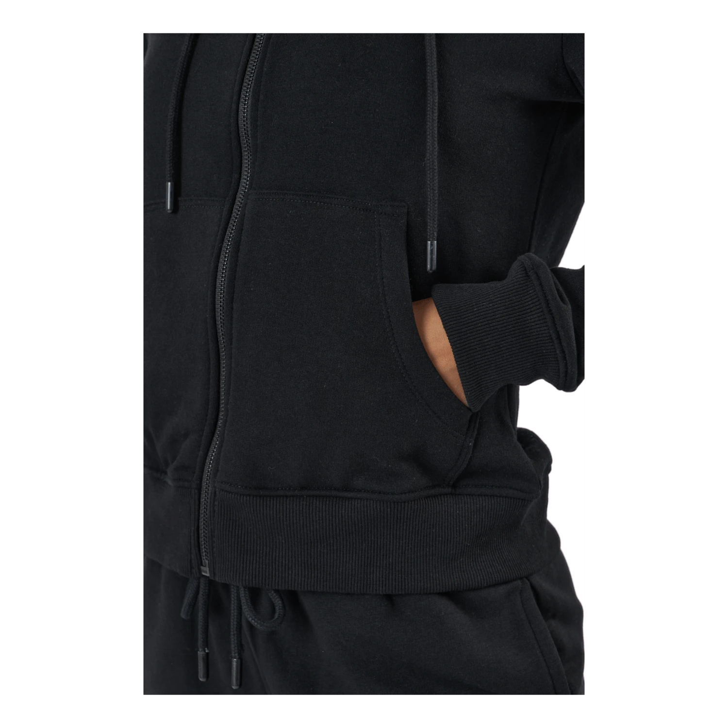 ONLY Onlfeel Life L/s Zip Hood Swt Black - Image 5