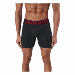 Calvin Klein Boxer Brief 2pk Black W. Rustic Red/ Rustic Re