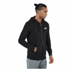 Ess Small Logo Fz Hoodie Fl Puma Black