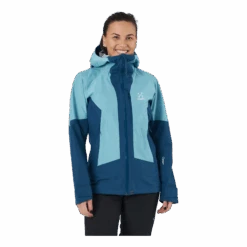 Haglöfs Lumi Jacket Women Dark Ocean/frost Blue
