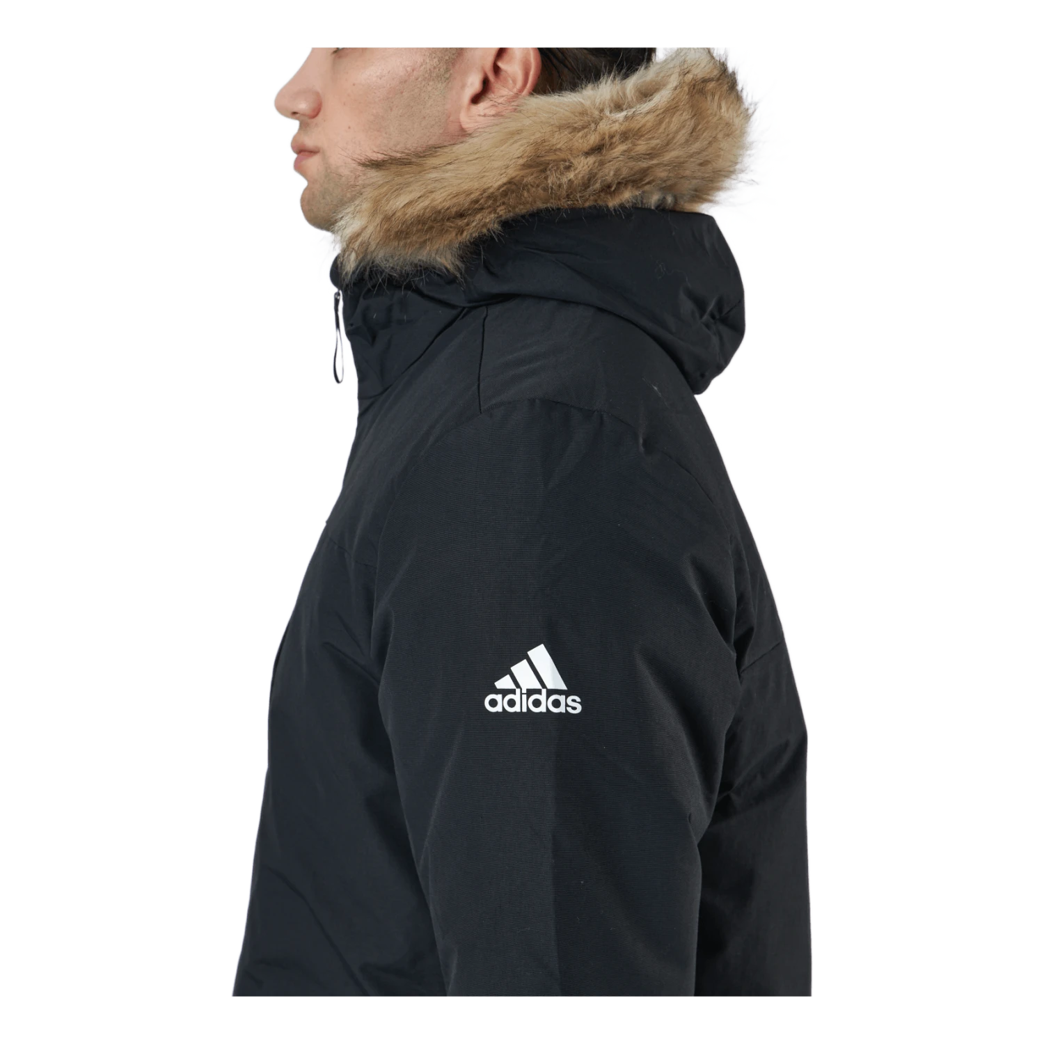 ADIDAS Hooded Parka Black - Image 5