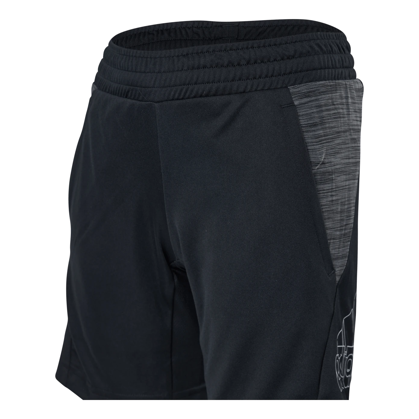 ADIDAS Boys Aeroready Heather Short Black / White - Image 4