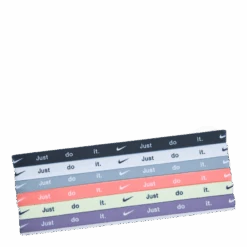 Nike Headbands 6 Pk Printed Black/white/particle Grey