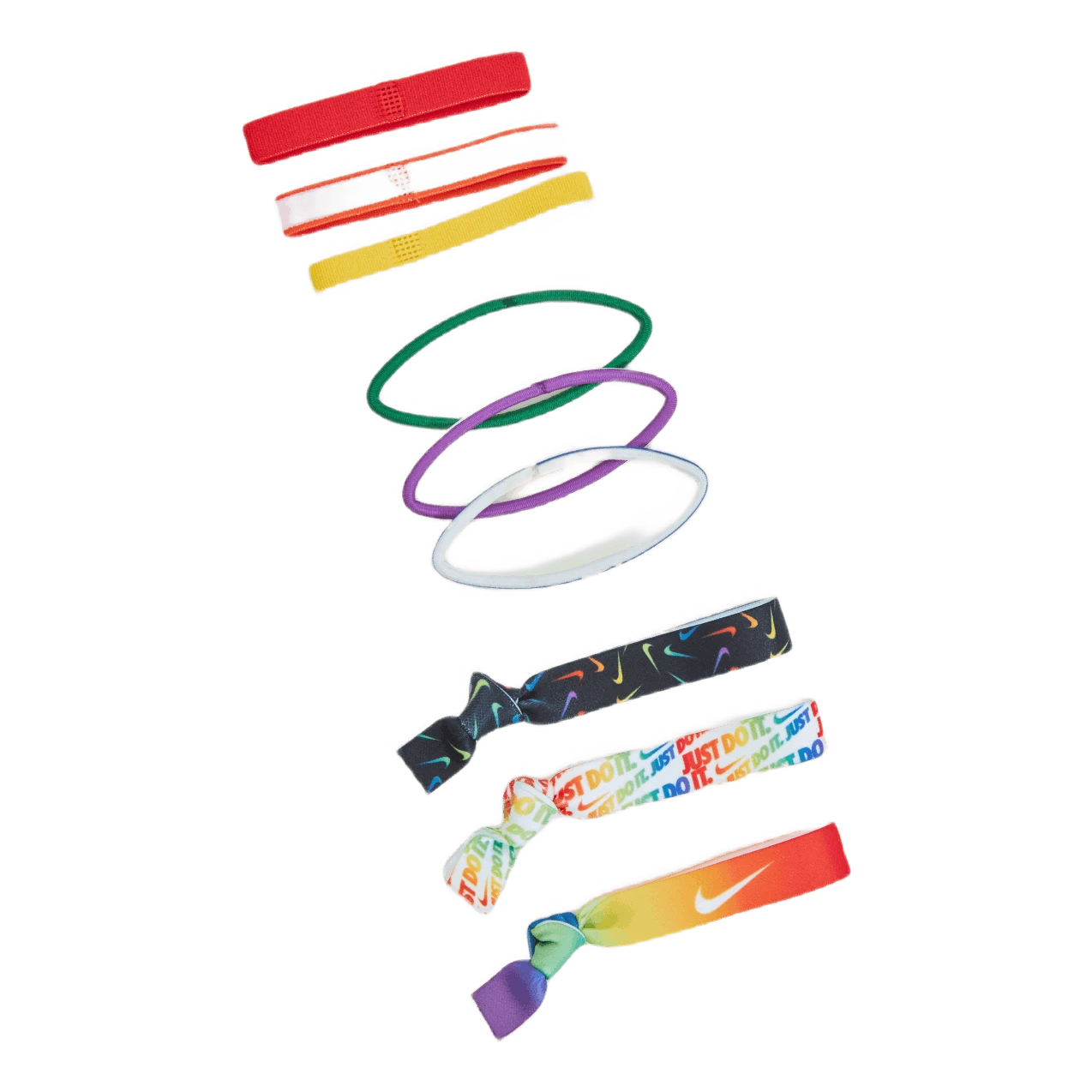 Nike Mixed Hairbands 9 Pk Pimento/orange Blaze/sunlight - Image 2