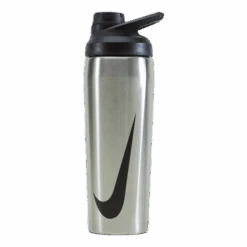 Nike Ss Hypercharge Chug Bottl Brushed Stainless Steel/black/