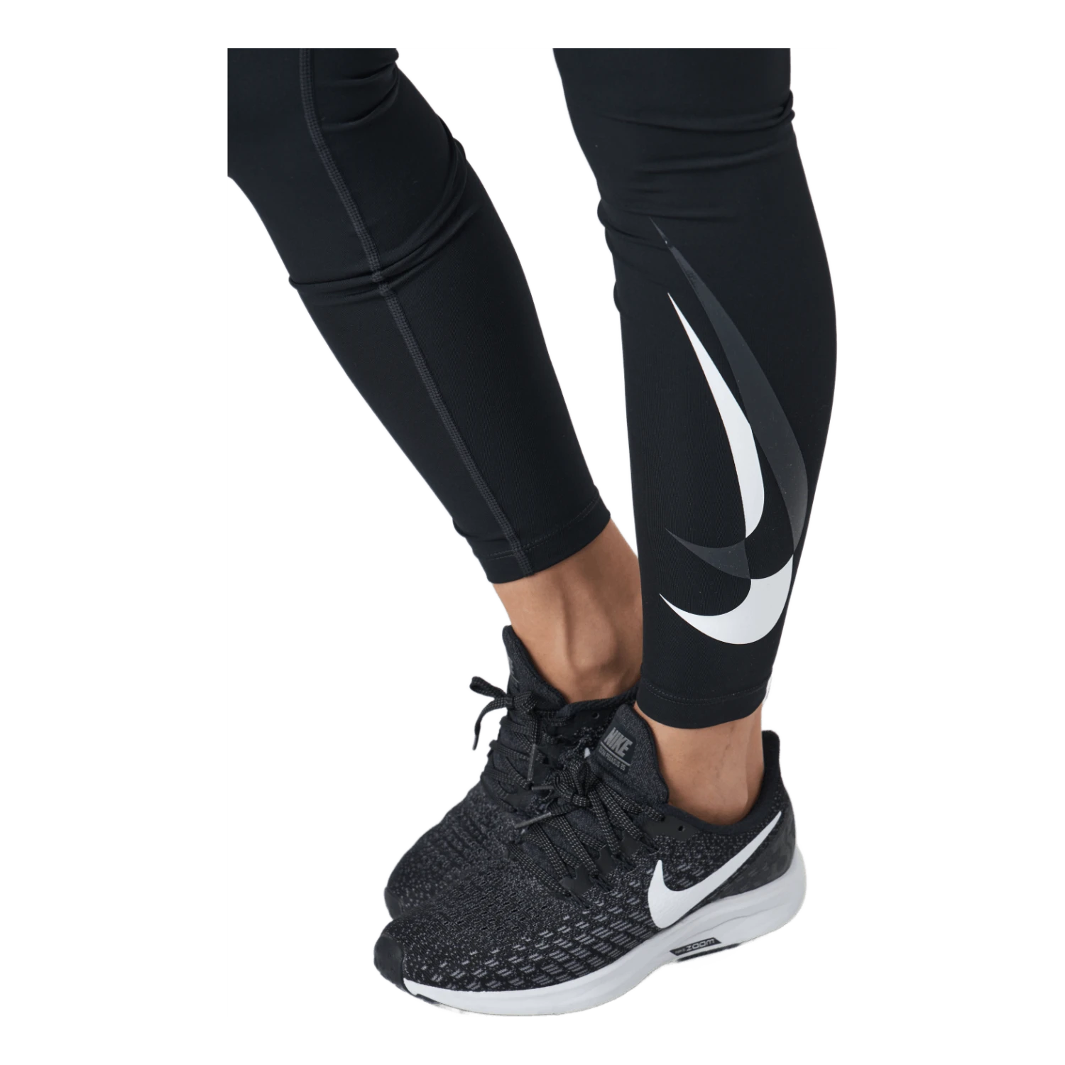 Nike Dri-fit Swoosh Run Women's 7/8 Black/white - Image 5